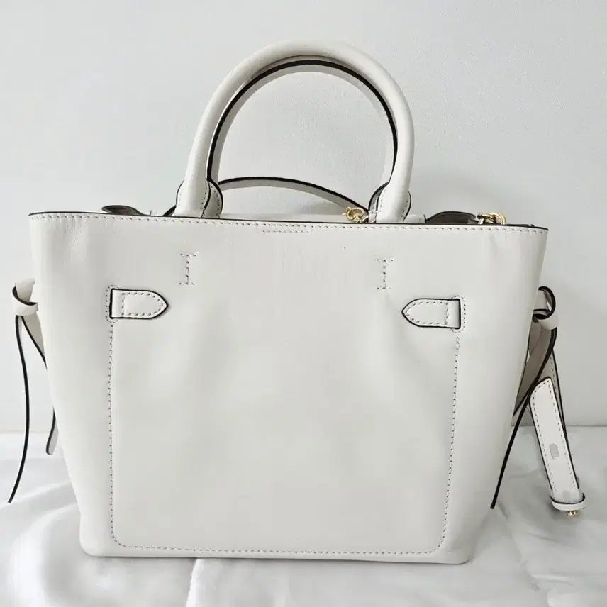 [BUNJANG] Michael Kors Hamilton Satchel Bag White / [마이클코어스 해밀턴 사첼백 화이트 / 거의 새상품급]