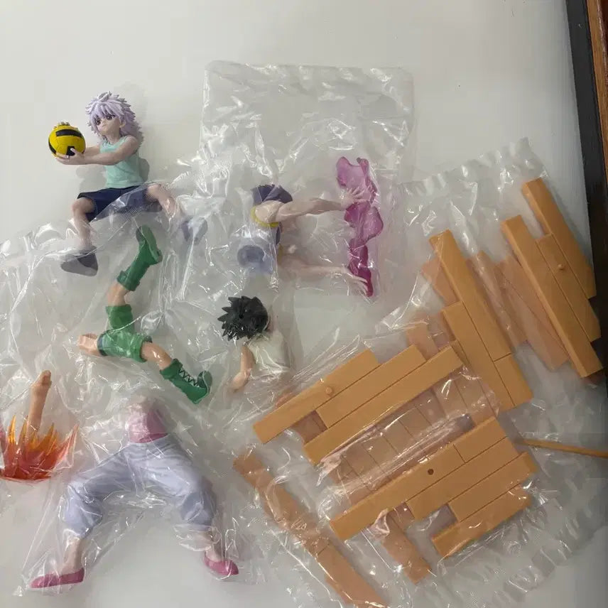 [BUNJANG] Hunter x Hunter Greed Island Edition Figure 3-Set (Opened) / 개봉품) 헌터헌터 그리드 아일랜드 피규어 G.I.에디션 3종 세트 박스x