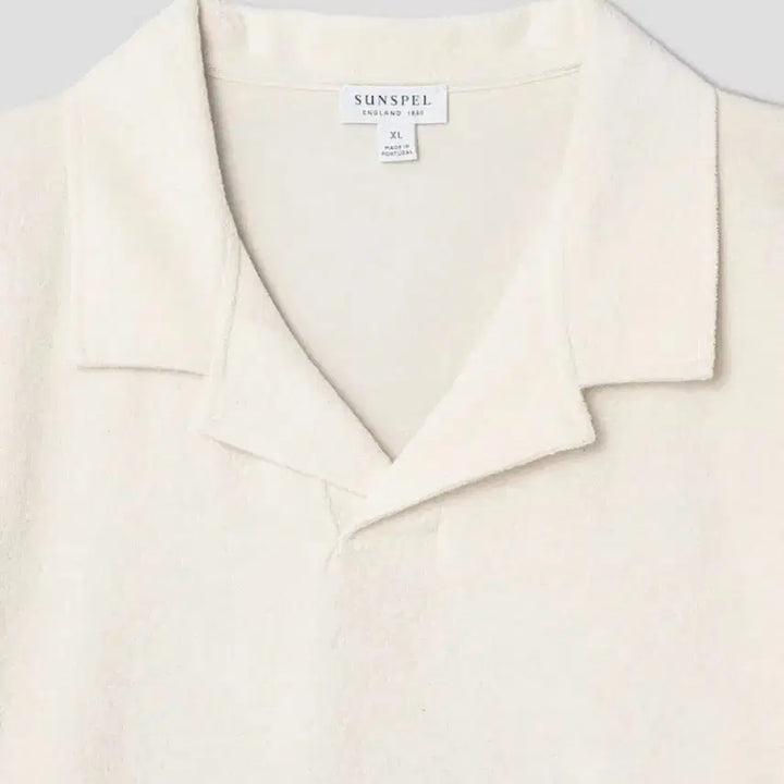[BUNJANG] Sunspel Terry Open Collar Polo L / 선스펠 Sunspel 테리 오픈 카라 폴로 L (새상품)