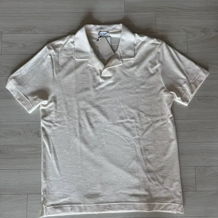 [BUNJANG] Sunspel Terry Open Collar Polo L / 선스펠 Sunspel 테리 오픈 카라 폴로 L (새상품)
