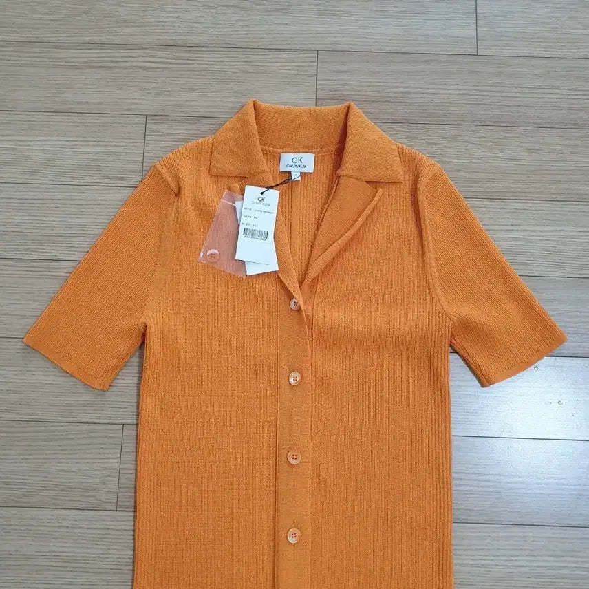 [BUNJANG] Calvin Klein Short-Sleeve Knit Cardigan / CK 캘빈클라인 반팔 니트 가디건