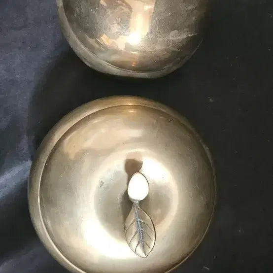 [BUNJANG] Apple-Shaped Brass Pot Set / 사과모양 놋단지