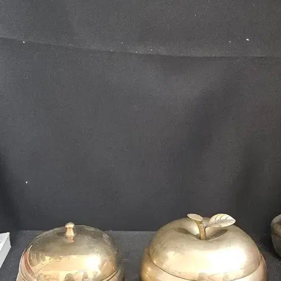 [BUNJANG] Apple-Shaped Brass Pot Set / 사과모양 놋단지