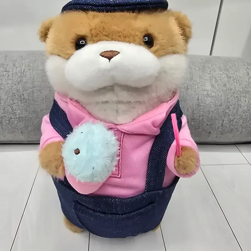 [BUNJANG] Uso Uso Chan Brown 27cm Plush Doll / 냠냠 아이스크림 우소우소짱 브라운 27cm