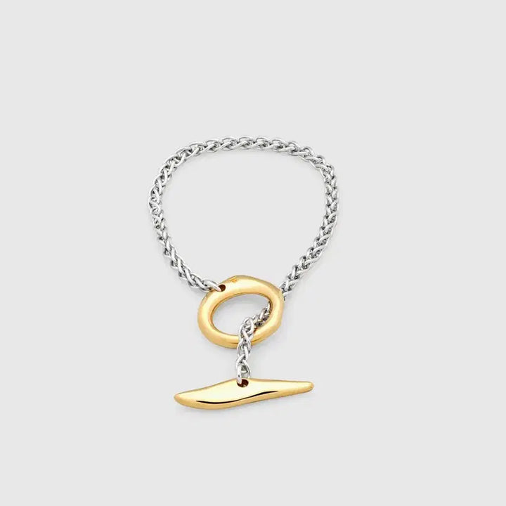 [BUNJANG] Tom Wood Robin Duo Bracelet 18K Gold Plating &amp; Sterling Silver 6.5 Inches / TOM WOOD 톰우드 로빈 듀오 브레이슬릿 팔찌 6.5인치