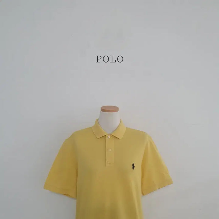 [BUNJANG] Polo Ralph Lauren Yellow Short Sleeve Polo Shirt / No.26051015 폴로 랄프로렌 반팔 폴로티 옐로우