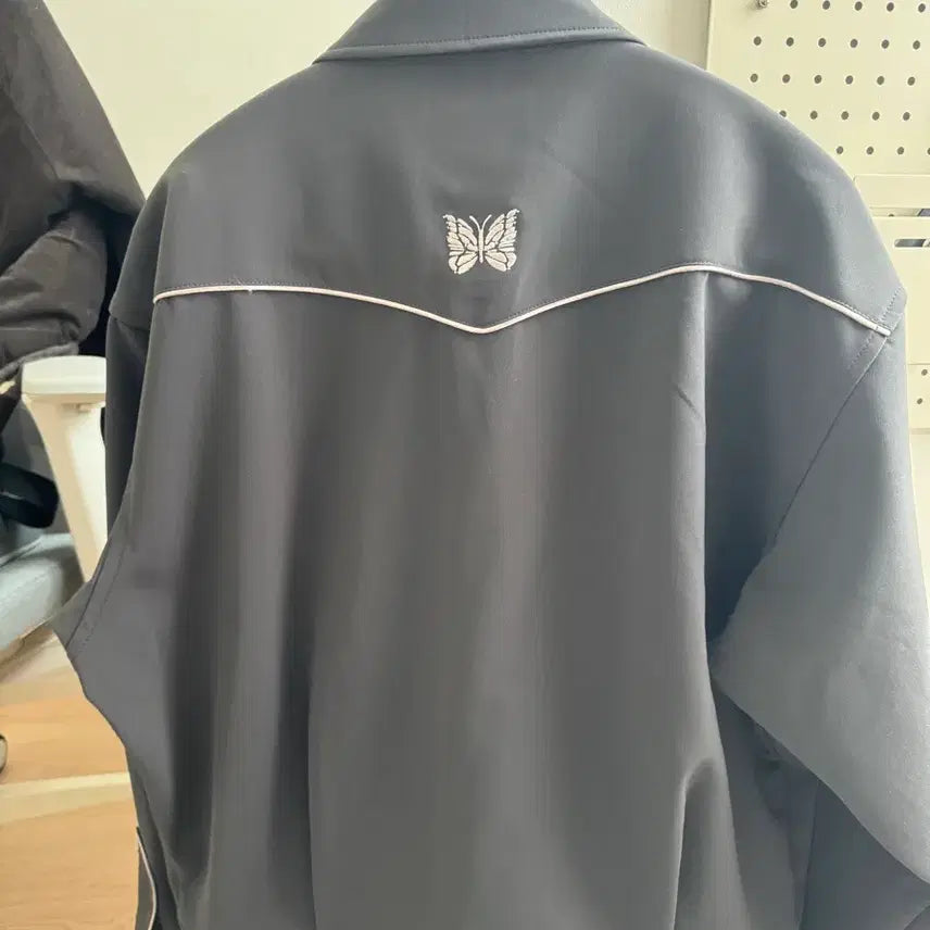 [BUNJANG] Needles Piping Cowboy Jacket Charcoal M Size / 니들스 파이핑 카우보이 자켓 차콜 m사이즈
