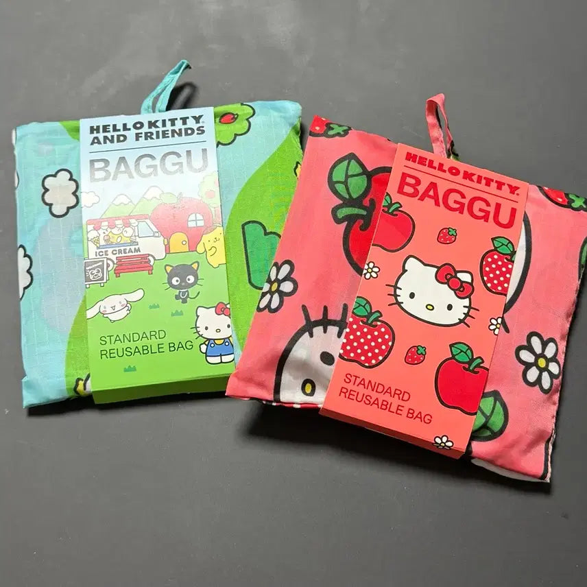 [BUNJANG] Baggu Sanrio Friends Kitty Standard Bundle Set / 바쿠(Baggu) 산리오 키티 프렌즈 스탠다드 일괄