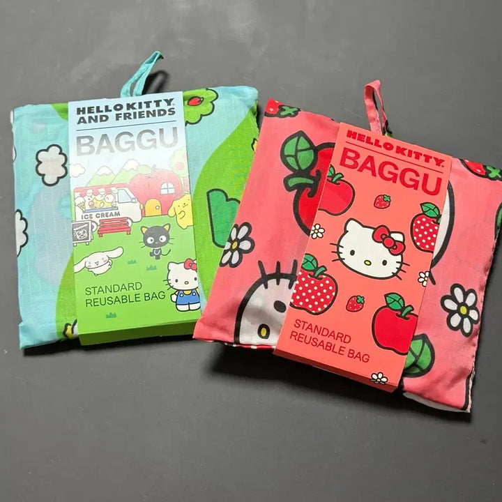 [BUNJANG] Baggu Sanrio Friends Kitty Standard Bundle Set / 바쿠(Baggu) 산리오 키티 프렌즈 스탠다드 일괄