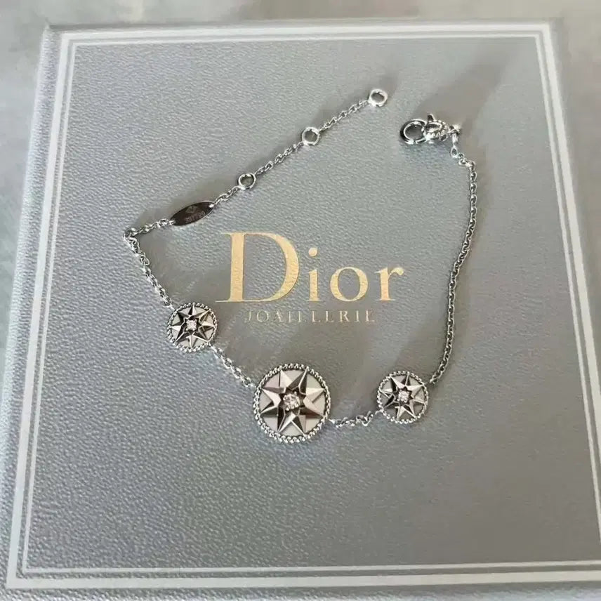 [BUNJANG] Dior Rose des Vents Bracelet Silver / 디올 로즈 드 벙 팔찌 실버