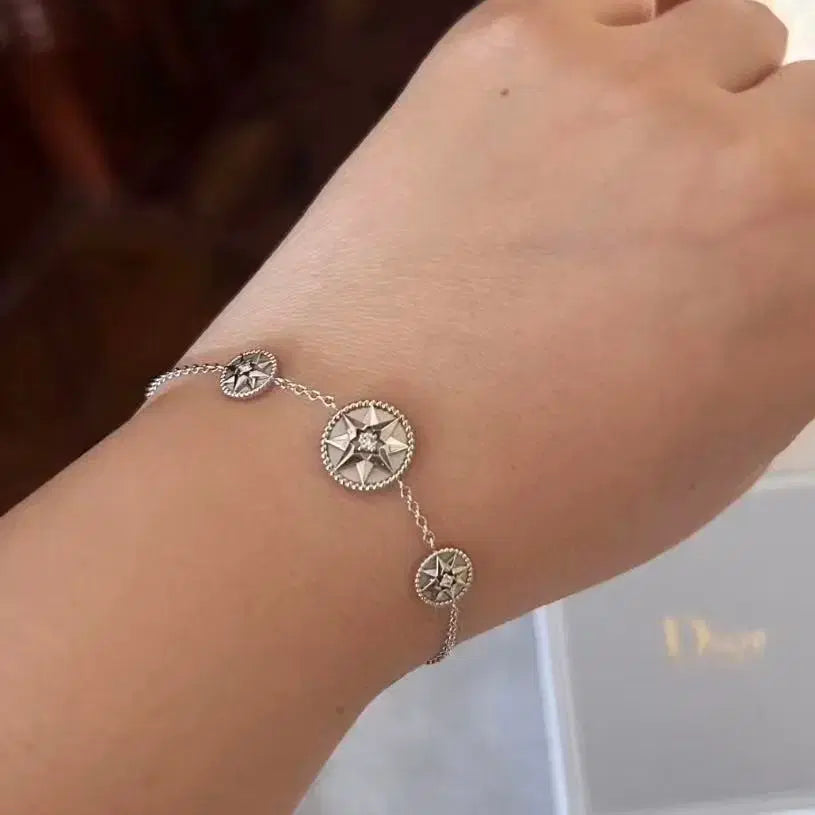 [BUNJANG] Dior Rose des Vents Bracelet Silver / 디올 로즈 드 벙 팔찌 실버