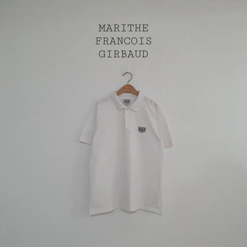 [BUNJANG] Marithe Francois Girbaud White Short Sleeve Polo T-Shirt / No.26051018 마리떼 프랑소와 저버 화이트 반팔 폴로티