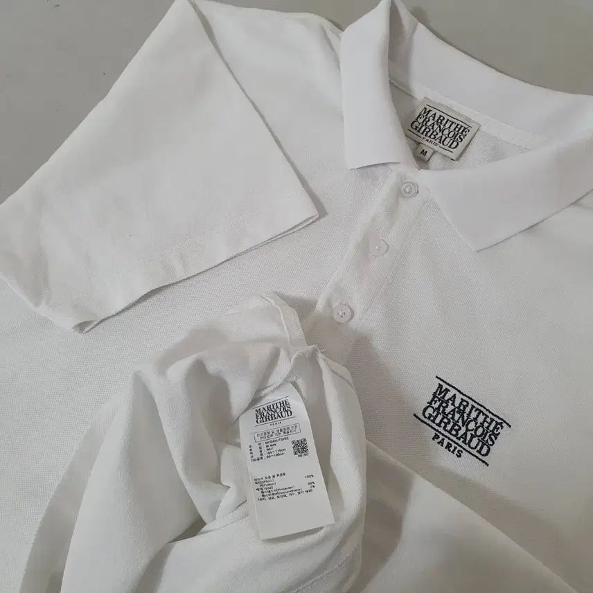 [BUNJANG] Marithe Francois Girbaud White Short Sleeve Polo T-Shirt / No.26051018 마리떼 프랑소와 저버 화이트 반팔 폴로티