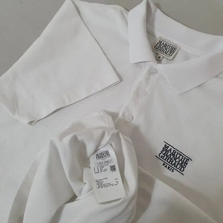[BUNJANG] Marithe Francois Girbaud White Short Sleeve Polo T-Shirt / No.26051018 마리떼 프랑소와 저버 화이트 반팔 폴로티
