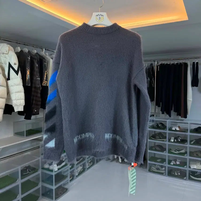 [BUNJANG] Off-White Mohair Knit Sweater Small / 오프화이트 모헤어 니트 s