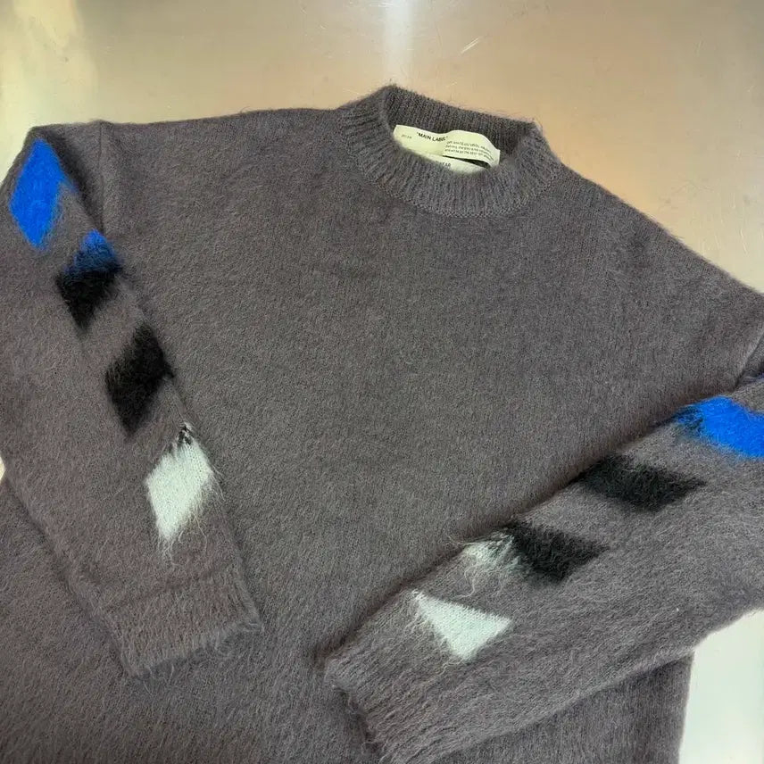[BUNJANG] Off-White Mohair Knit Sweater Small / 오프화이트 모헤어 니트 s
