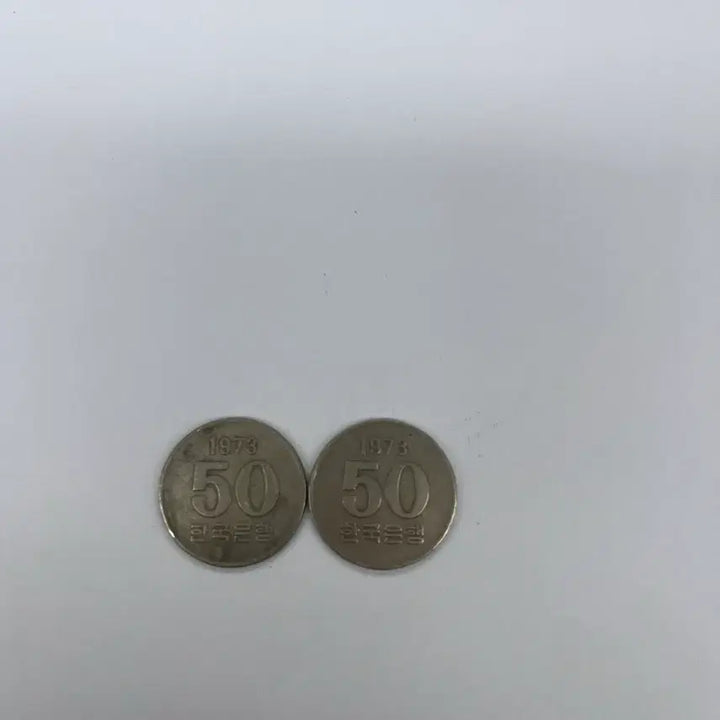 [BUNJANG] 1973 50 Won Coin (Set of 2) / 희귀동전 1973년 50원 팝니다