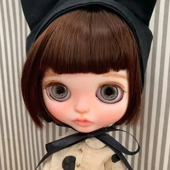 [BUNJANG] Custom Blythe Doll Short Bob Wig / 단발머리 커스텀 블라이스 일본직구 페이크 브라이스 (속눈썹 보수완료)