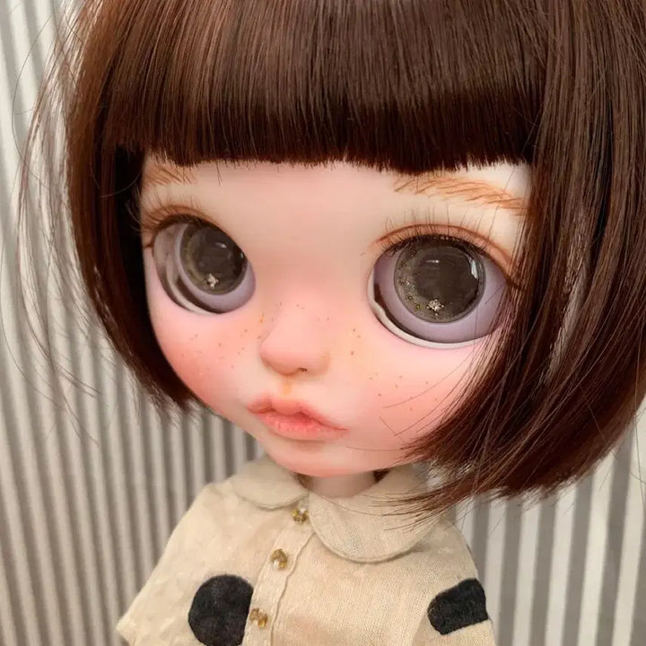 [BUNJANG] Custom Blythe Doll Short Bob Wig / 단발머리 커스텀 블라이스 일본직구 페이크 브라이스 (속눈썹 보수완료)
