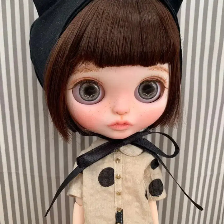 [BUNJANG] Custom Blythe Doll Short Bob Wig / 단발머리 커스텀 블라이스 일본직구 페이크 브라이스 (속눈썹 보수완료)