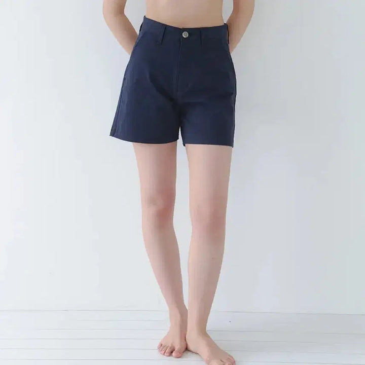 [BUNJANG] Laminaz Natural Cotton Shorts Navy S New / 라미네즈 네츄럴 코튼쇼츠 네이비 S 새상품