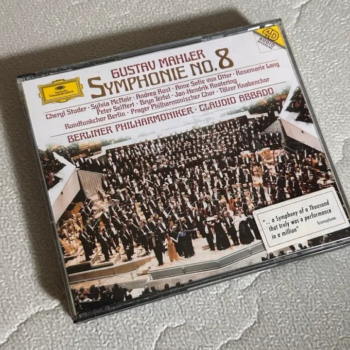 [BUNJANG] DG Claudio Abbado Berlin Philharmonic Mahler Symphony No. 8 2CD / DG 베를린 필 클라우디아 아바도 지휘 말러 교향곡 8번 2CD