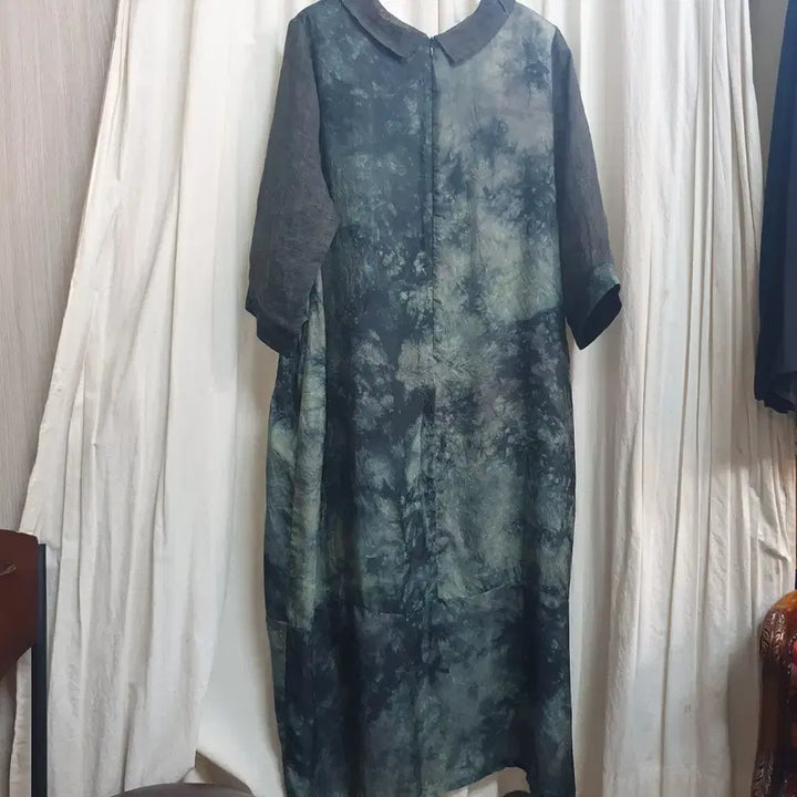[BUNJANG] Rayon Blend Long Dress / 마,인견혼방원피스
