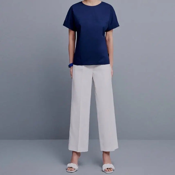 [BUNJANG] Jane By Jane Song Cool Spandex Blouse - Navy / 새상품) 제인바이제인송 쿨 스판 블라우스 55 가능 / 네이비