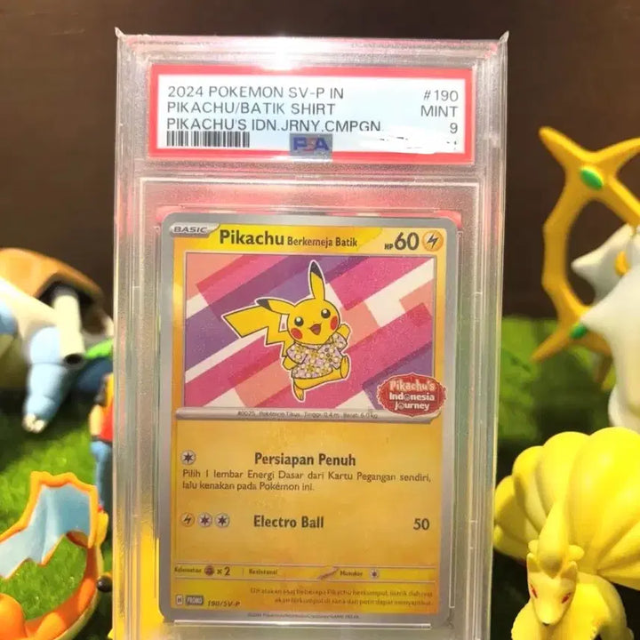 [BUNJANG] Pokemon Pikachu Batik Shirt Trading Card (PSA Graded 9) - Bundle Set / 포켓몬 카드 피카츄 바틱셔츠 PSA9 두개 일괄