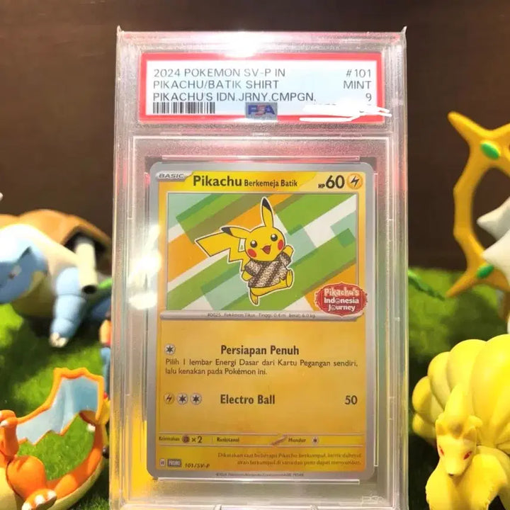 [BUNJANG] Pokemon Pikachu Batik Shirt Trading Card (PSA Graded 9) - Bundle Set / 포켓몬 카드 피카츄 바틱셔츠 PSA9 두개 일괄