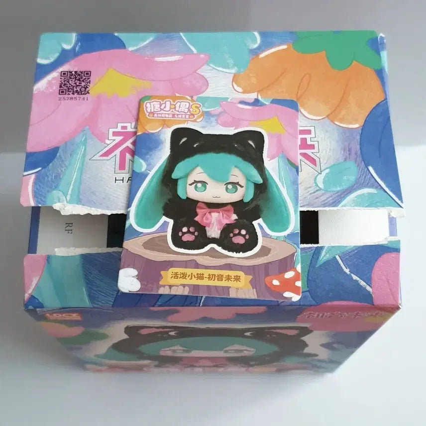 [BUNJANG] Vocaloid Miku Forest Animal Plush - Black Cat (Sealed) / [비닐미개봉] LDCX 보컬로이드 미쿠 숲속의 동물 인형- 검정 고양이