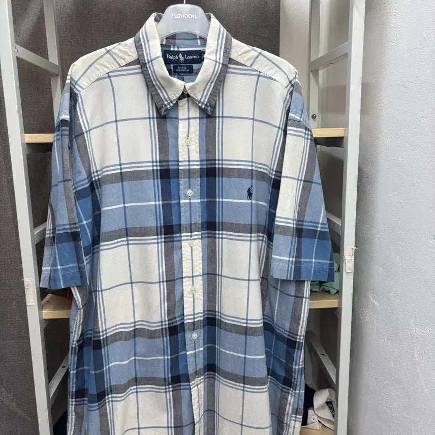[BUNJANG] Polo Ralph Lauren Plaid Short Sleeve Shirt / 폴로 랄프로렌 체크 반팔 셔츠