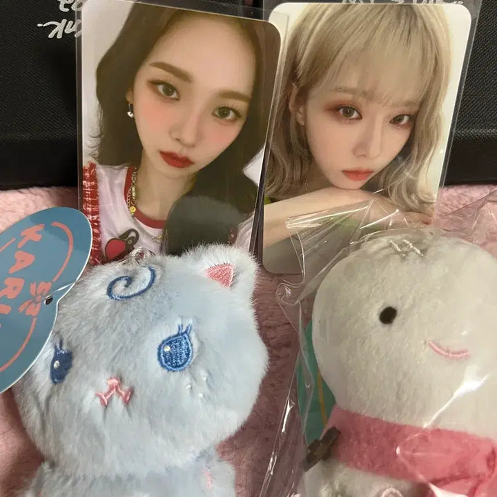 [BUNJANG] aespa Karina Winter "Karang" "Mungtaengi" Plush Doll + Bracelet Photocard Bundle Set / 에스파 카랑이 뭉탱이 인형+ 팔찌 포카 일괄 양도