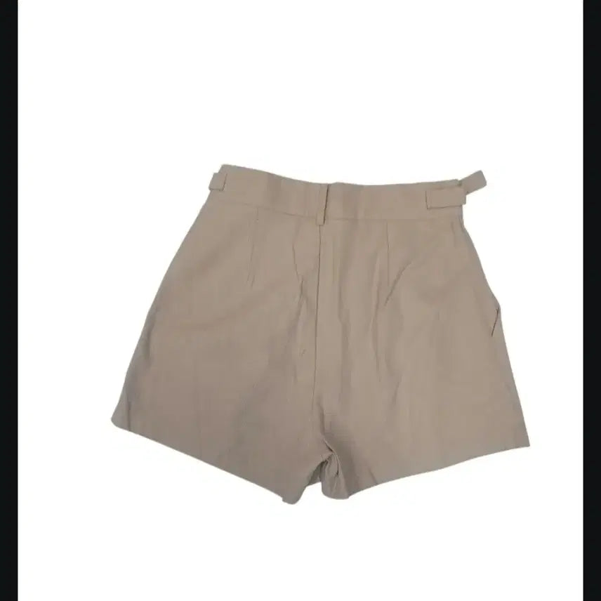 [BUNJANG] Beige Belted Shorts (Size 28) / 베이지 벨트 반바지 숏팬츠 28