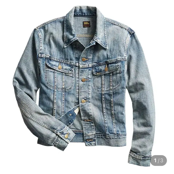 [BUNJANG] Polo Ralph Lauren RRL Trucker Denim Jacket (Size S) / 폴로 랄프 로렌 RRL 트러커 데님자켓(S)