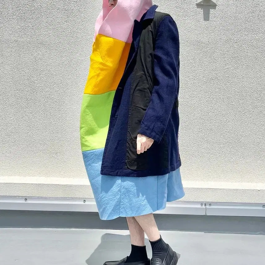 [BUNJANG] Comme des Garçons Homme Plus 2022AW Color Block Panel Dress XS / 2022AW 꼼데가르송 옴므 플러스 컬러 블록 패널 원피스 XS