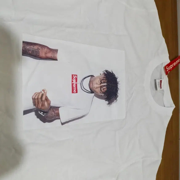 [BUNJANG] Supreme Short Sleeve T-Shirt White L / 슈프림 반팔티셔츠 화이트 L 사이즈