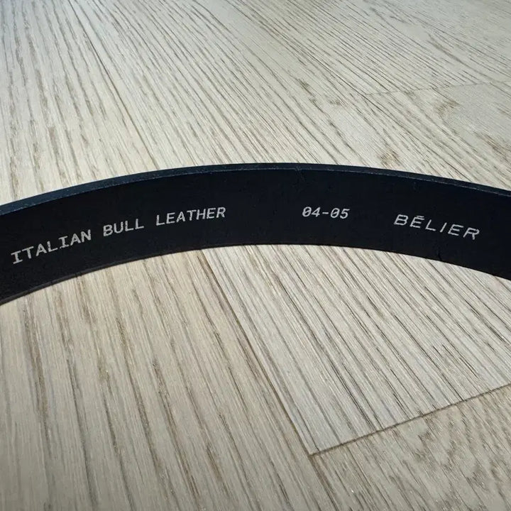 [BUNJANG] Bellie Italy Cowhide Leather Belt Black / 벨리에 이탈리아 소가죽 벨트 블랙