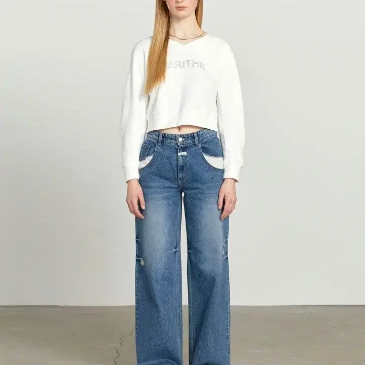 [BUNJANG] Marithe Francois Girbaud Wide Leg Denim Pants / 마리떼프랑소와저버 와이드 데님 팬츠 청바지/26/28/앨리스/1279