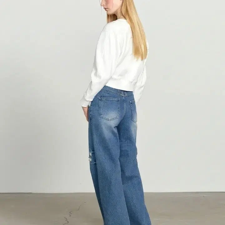 [BUNJANG] Marithe Francois Girbaud Wide Leg Denim Pants / 마리떼프랑소와저버 와이드 데님 팬츠 청바지/26/28/앨리스/1279