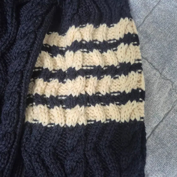 [BUNJANG] Thom Browne Aran Cable Knit Navy Size 2 / 톰브라운 아란케이블 니트