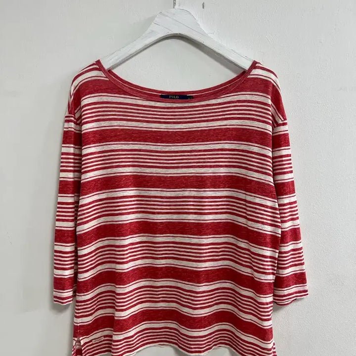 [BUNJANG] Polo Ralph Lauren Red Stripe Long Sleeve T-Shirt / 폴로 랄프로렌 스트라이프 티셔츠