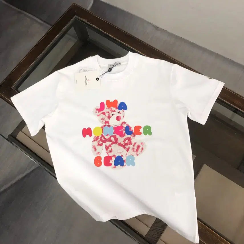 [BUNJANG] Moncler Logo Round Neck Short Sleeve T-Shirt / 몽클레어 로고 라운드넥 반팔 티셔츠 여름 카톤로고