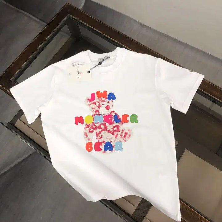 [BUNJANG] Moncler Logo Round Neck Short Sleeve T-Shirt / 몽클레어 로고 라운드넥 반팔 티셔츠 여름 카톤로고