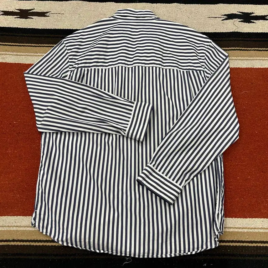 [BUNJANG] Time Homme Striped Placket Shirt / 타임옴므 스트라이프 플래킷셔츠