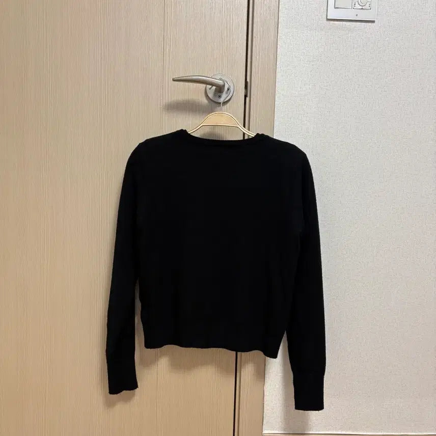 [BUNJANG] Black Short Sleeve Knit &amp; Cardigan Set / 검정색 반팔니트 + 가디건 세트