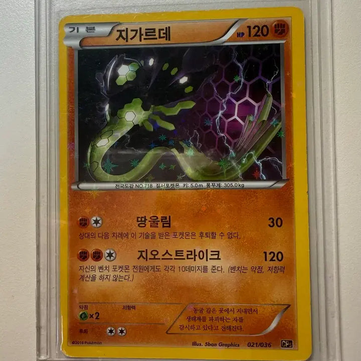 [BUNJANG] Pokemon Card Zygarde / 포켓몬카드 지가르데