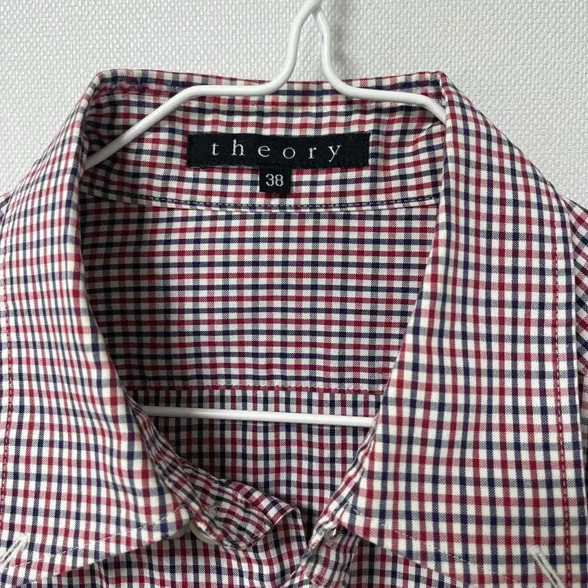 [BUNJANG] Theory Long Sleeve Gingham Check Shirt Size 38 / 띠어리 긴팔 깅엄 체크 셔츠 38사이즈