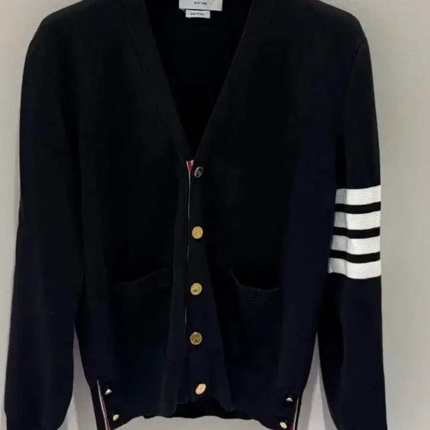[BUNJANG] Thom Browne Milano Stitch Gold Button Navy Cardigan Size 3 / 정품)톰브라운 밀라노스티치 금장 네이비 가디건3