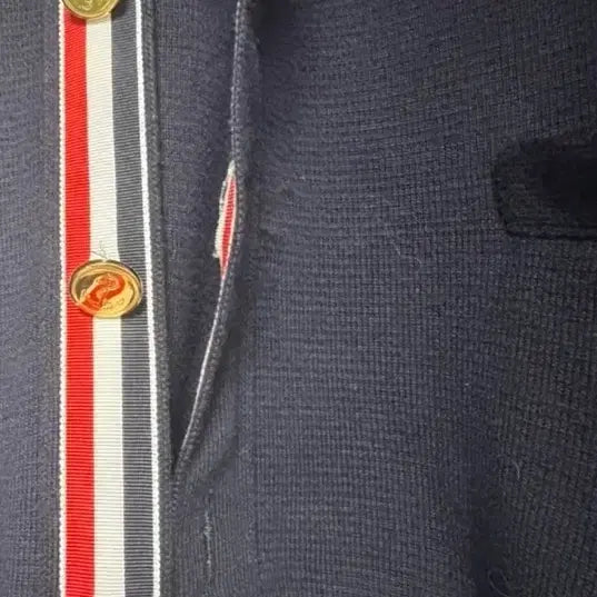 [BUNJANG] Thom Browne Milano Stitch Gold Button Navy Cardigan Size 3 / 정품)톰브라운 밀라노스티치 금장 네이비 가디건3